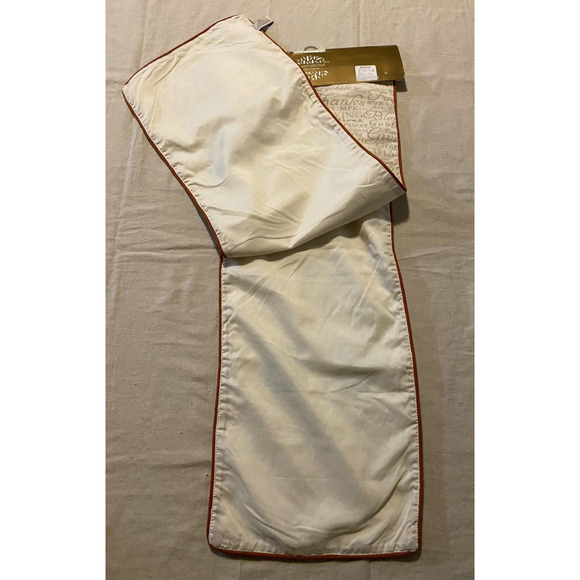 NWT Luxe Habitat Table Runner Boho Beaded Embroidered Owl Thanksgiving Fall - Picture 2 of 8